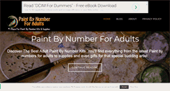 Desktop Screenshot of paintbynumberforadults.com