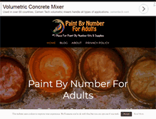 Tablet Screenshot of paintbynumberforadults.com